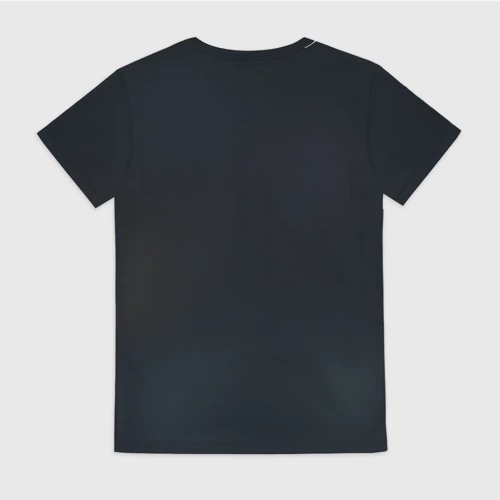 Женская футболка 3D с принтом Лисенок в лесу, вид сзади #1