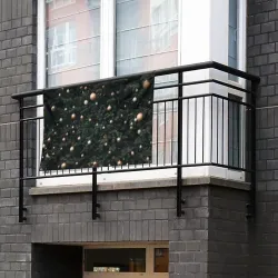 Флаг-баннер Паттерн - Новогодняя елка - фото 2