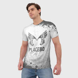 Мужская футболка 3D Placebo - white gradient - фото 2