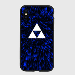 Чехол для iPhone XS Max матовый Zelda blue energy