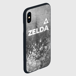 Чехол для iPhone XS Max матовый Zelda - grey gradient посередине - фото 2