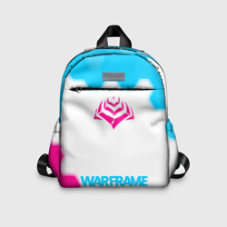 Детский рюкзак 3D Warframe neon gradient style по-центру