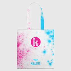 Шоппер 3D The Killers neon gradient style по-центру