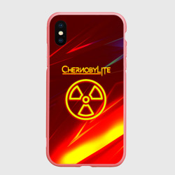 Чехол для iPhone XS Max матовый Чернобыль лайт стрипсы