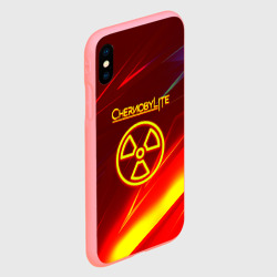 Чехол для iPhone XS Max матовый Чернобыль лайт стрипсы - фото 2
