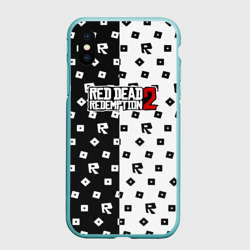 Чехол для iPhone XS Max матовый Red Dead Redemption 2 pattern 
