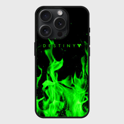 Чехол силиконовый для Apple iPhone 15 Pro матовый Destiny кислотный огонь