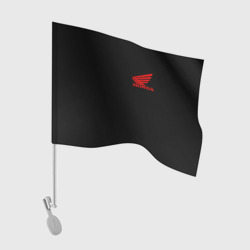 Флаг для автомобиля Honda red logo auto steel