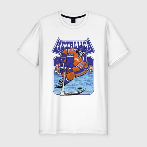 Мужская футболка хлопок Slim Metallica - hockey