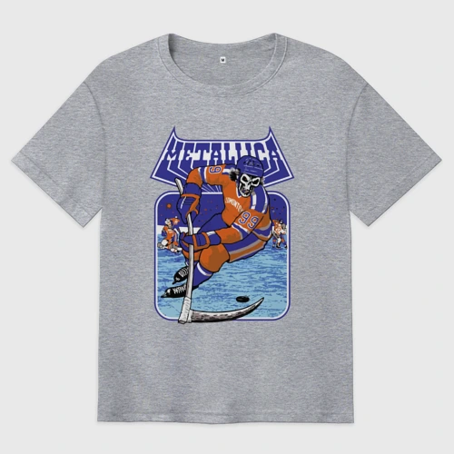 Мужская футболка хлопок Oversize Metallica - hockey