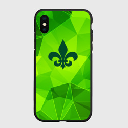 Чехол для iPhone XS Max матовый Saints Row green poly