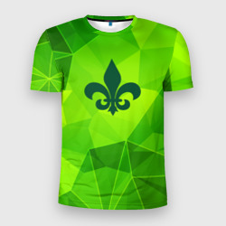 Мужская футболка 3D Slim Saints Row green poly