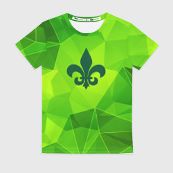 Женская футболка 3D Saints Row green poly