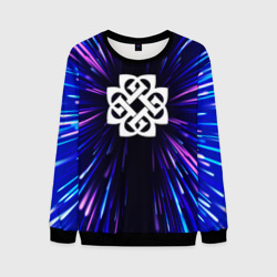 Мужской свитшот 3D Breaking Benjamin neon energy