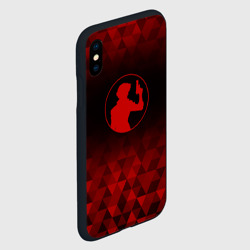 Чехол для iPhone XS Max матовый Cowboy Bebop red poly - фото 2
