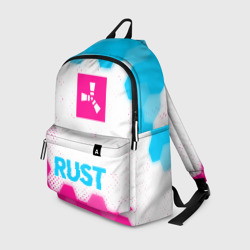 Рюкзак 3D Rust neon gradient style по-центру