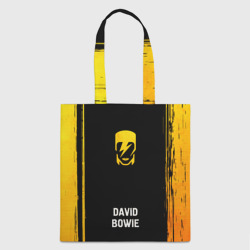 Шоппер 3D David Bowie - gold gradient по-центру