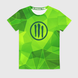 Женская футболка 3D Three Days Grace green poly