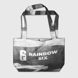 Пляжная сумка 3D Rainbow Six - grey gradient по-горизонтали