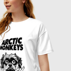Женская футболка хлопок Oversize Arctic Monkeys - rock dog - фото 2