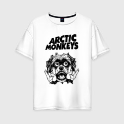 Женская футболка хлопок Oversize Arctic Monkeys - rock dog