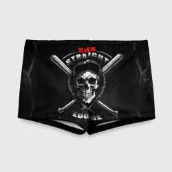 Детские купальные плавки 3D Straight edge череп с битами