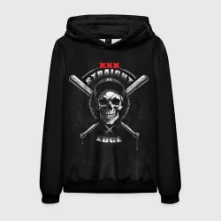 Мужская толстовка 3D Straight edge череп с битами