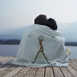 Плед 3D Рик и Морти снег - бабочка - фото 2