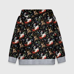 Детская толстовка 3D Рик и Морти сани с оленем - Christmas 