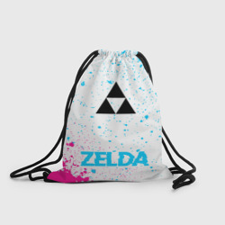 Рюкзак-мешок 3D Zelda neon gradient style по-центру