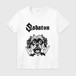 Мужская футболка хлопок Sabaton - rock dog