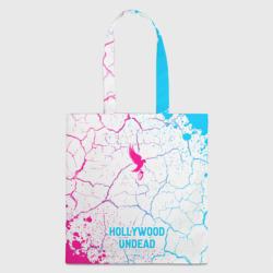 Шоппер 3D Hollywood Undead neon gradient style по-центру