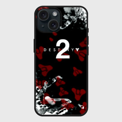 Чехол силиконовый для Apple iPhone 15 матовый Destiny 2 logo game