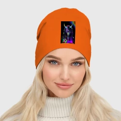 Женская шапка демисезонная Дьяволица - секси ахегао - аниме суккуб - фото 2