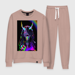 Женский костюм хлопок Дьяволица - секси ахегао - аниме суккуб