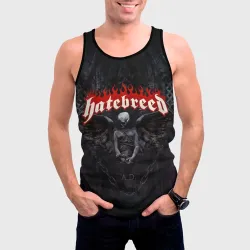 Мужская майка 3D Hatebreed hardcore - фото 2