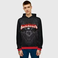 Мужская толстовка 3D Hatebreed hardcore - фото 2