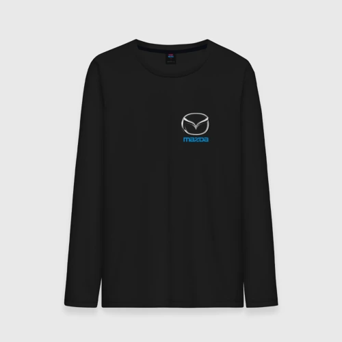 Мужской лонгслив хлопок Mazda auto logo
