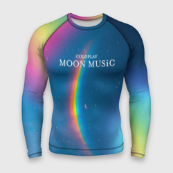 Мужской рашгард 3D Moon music Coldplay