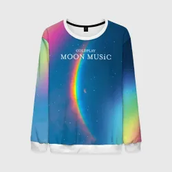 Мужской свитшот 3D Moon music Coldplay