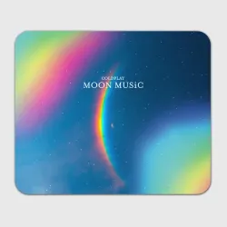 Прямоугольный коврик для мышки Moon music Coldplay