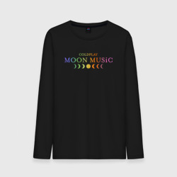 Мужской лонгслив хлопок Coldplay moon music