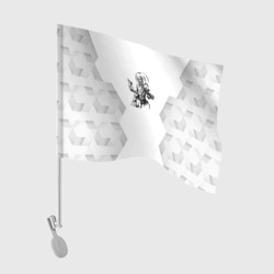 Флаг для автомобиля Iron Maiden white poly