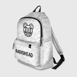 Рюкзак 3D Radiohead glitch на светлом фоне по-центру