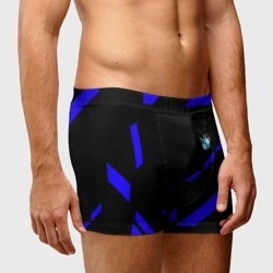 Мужские трусы 3D BMW blue geometry - фото 2
