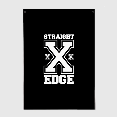 Постер Straight edge SXE