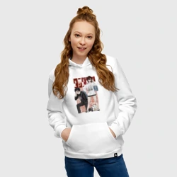 Женская толстовка хлопок Дандадан Кэн Такакура Момо Аясэ - фото 2