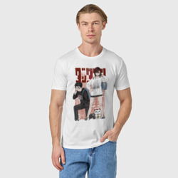 Мужская футболка хлопок Дандадан Кэн Такакура Момо Аясэ - фото 2