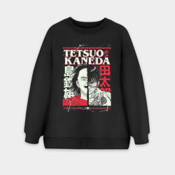 Женский свитшот oversize без начеса хлопок Акира Тетсуо Канеда