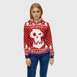 Женская толстовка 3D Вязаный warhammer waaagh - фото 2